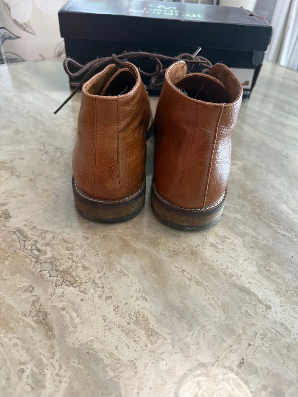 Carlo Morandi Men's Brown Leather Chukka Boots